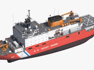  USCGC Healy Polar Icebreaker USA Coast Guard Ship 
