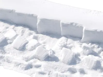  Snow Cliff 2 3D model