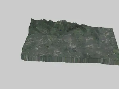 Essen City  Low-poly 3D model