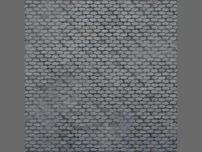 Wavy Stone Pavers Seamless PBR Material Texture