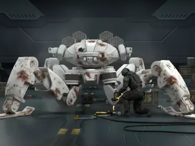 Mech01 - Arachne MK IV 3D model