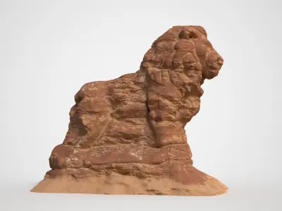Lion Canyon Desert - 241005 Low-poly 3D model