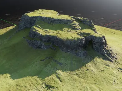Iceland Mountain 1 3D model