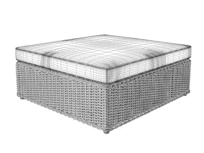 San Diego Low Table and Stool 3D model