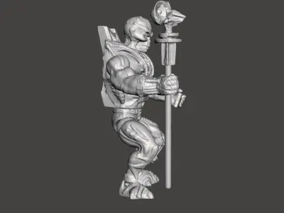 SKELETOR LASER LIGHT MOTU VINTAGE ACTION FIGURE COMPLETE 3D print model