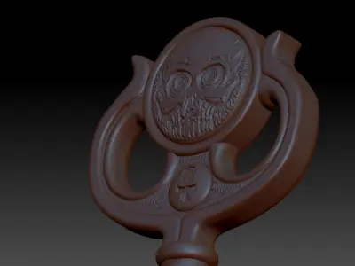 Locke and key Ghost key 3D print model