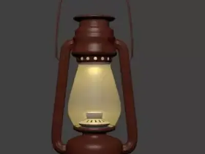 LALTEN OLD DAYS LAMP USED IN VILLAGES 3D model