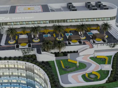 GTA 5 Diamond Casino exterior Low-poly 3D model