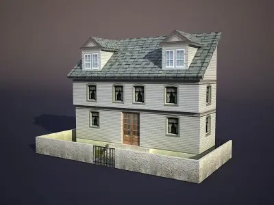 Apartment House 27 Low-poly 3D model