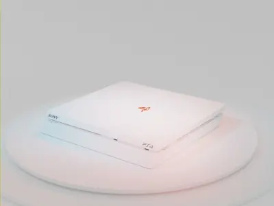 PS4 and Lighting Setup Free 3D model