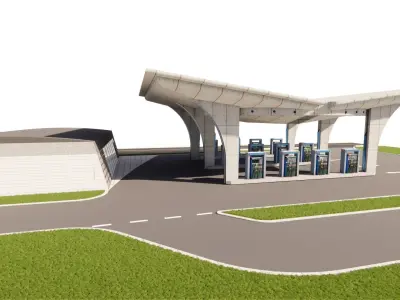 Gas Station3 3D model