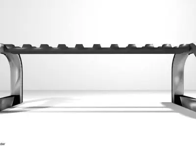 Exercise Storage Dumbbell Rack 3D model