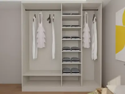 Minimal Bedroom Interior Scene  Vray 7  SketchUp 2025 3D model