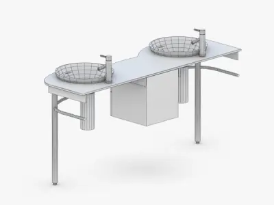 1568 - Sink Low-poly 3D model
