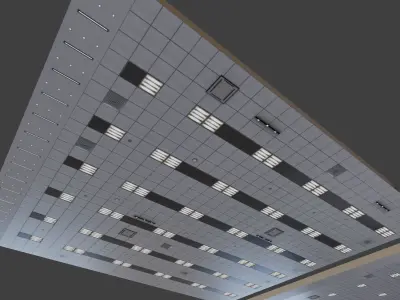 Simple Office Celling Texture Pack Low-poly 3D model