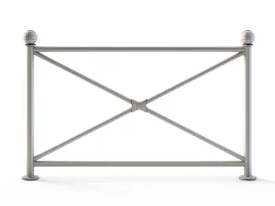 Sidewalk Barrier Low-poly 3D model