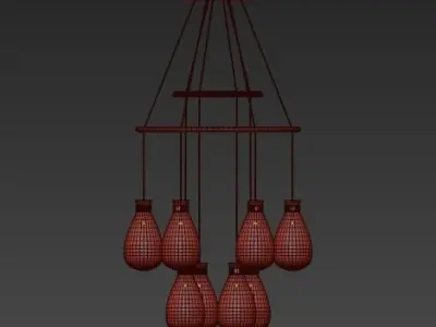 SOFFI softi chandelier 3D model