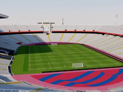 Estadi Olimpic Lluis Companys - Barcelona 2023 3D model