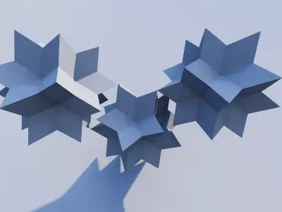 Quasicrystal Math Object -Gyroid Voronoi 3D print model