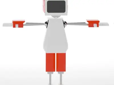 Robot Low-poly 3D model