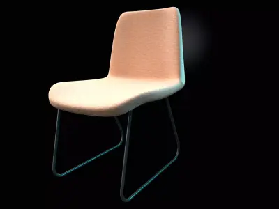 Dining chair  Low-poly 3D model