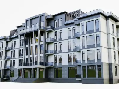 Sanatorium Building ID006 3D model