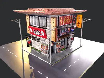 Japanese firm inspect Low-poly 3D model