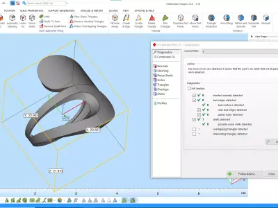 Modern Sculptural Adjustable Ring 3DM STL 3D print model order