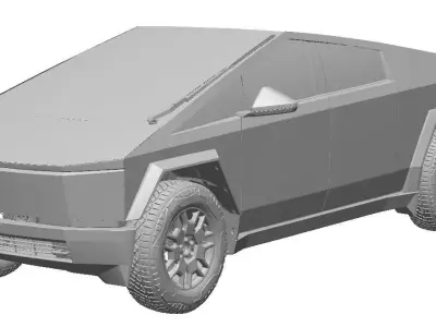 Tesla Cybertruck Foundation Edition 2024- Exterior Scan 3D model 3D model