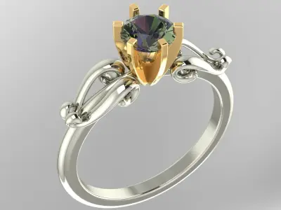 Ring boutique Round1 3D print model