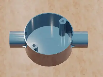 Through Conduit Box -20mm 3D print model