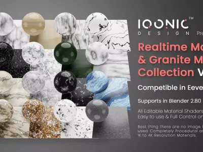 Realtime Marble Granite Materials Collection Vol01 Texture