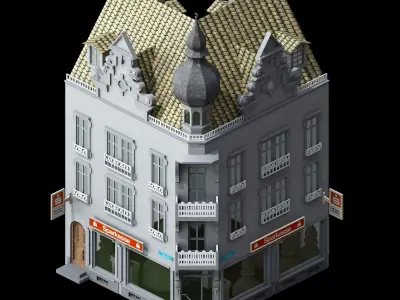 Different dimension - architecture - building 21 3D model