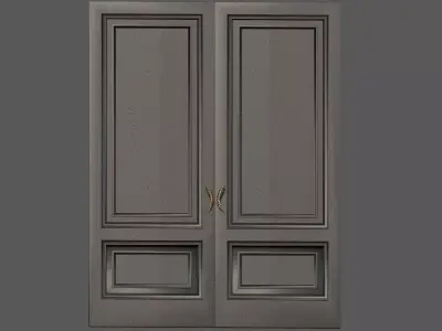 Leaf Series Heavy Door  Handle 3D print model