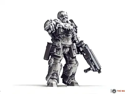 Black Knights - Recon Command Group 3D print model