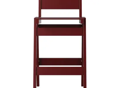 Alfresco Bar Table Square and Bar Stool by Loll designs 3D model