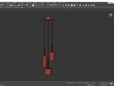 Spillray P Pendant Light Low-poly 3D model