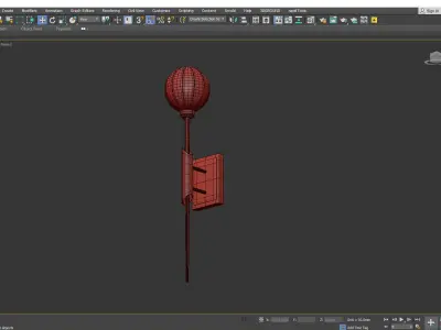 Corbett Tempest Wall Sconce Low-poly 3D model