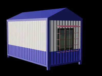 Security Cabin 3D model