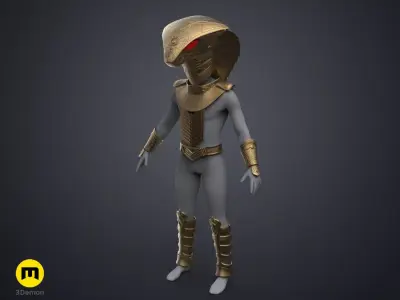 Serpent Guard Armor and Helmet 3D print model