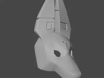Sky children of light  Anubis Jackal mask 3D print model