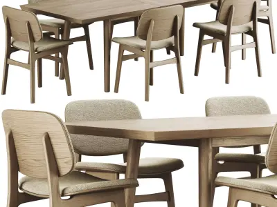 Colection Table and Chair 3D model