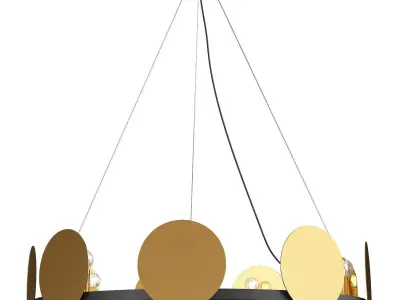 Dane Chandelier Low-poly 3D model