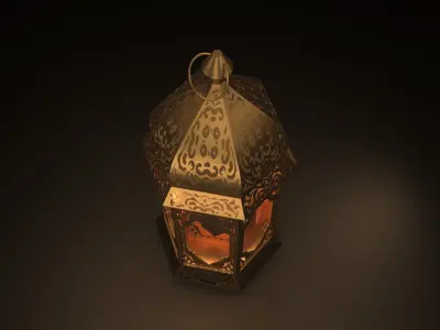 Ramadan lantern fanoos 3D model