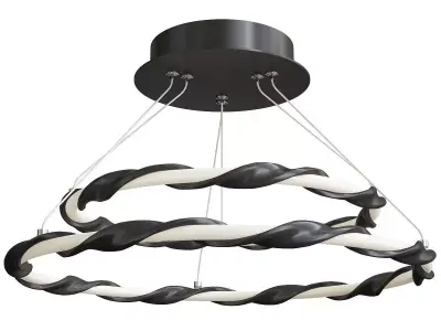 TWISTED TIER CONVERTIBLE CEILING LIGHT Low-poly 3D model