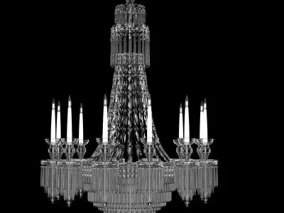 Regency Style Chandelier Made in England 3D model