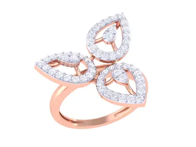  Women Ring MTL 3dm STL OBJ FBX Details 3D print model 17