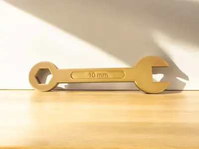 10mm Combination Wrench Fixed Ring Tool 3D print model
