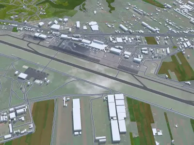 La Laguna Spain 15km Low-poly 3D model