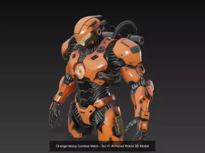 Mecha Warfare Elite - Futuristic Armored Sci-Fi Collection 3D Model Pack